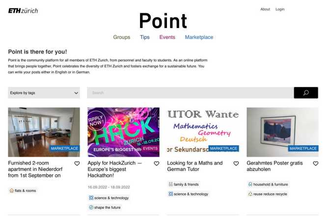 “Point” – the ETH community’s digital village square