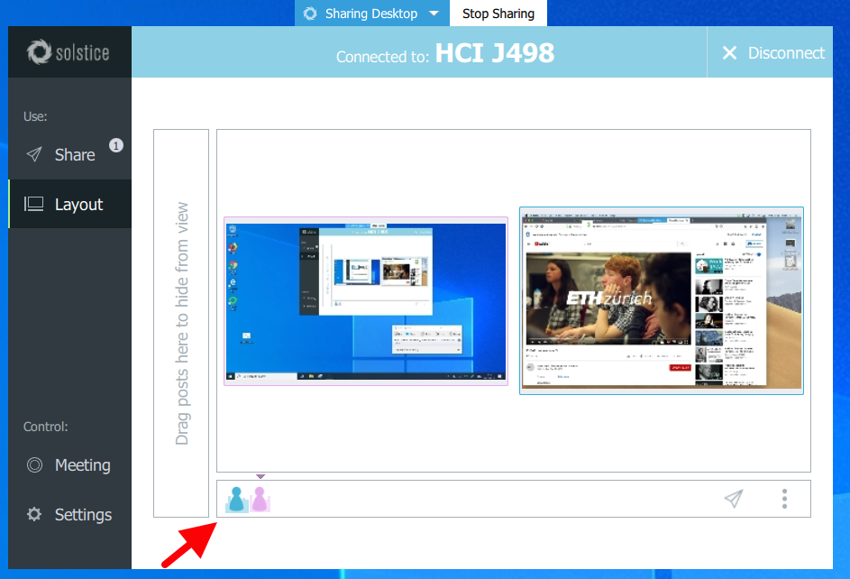 Enlarged view: Figure 6b: Solistice App, Layout window