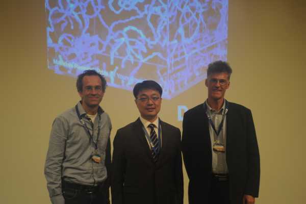 Prof. Eric Dufrense, Prize Winner Prof. Bozhi Tian, Prof. Manfred Fiebig