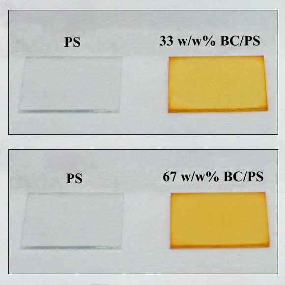 Enhancing polymer refractive index with plant-based pigments